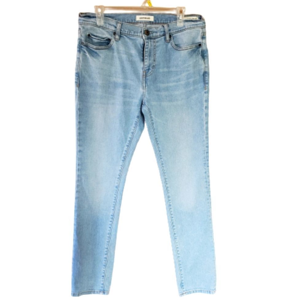 Men's Good Thread Light Blue Jeans Size 33x32